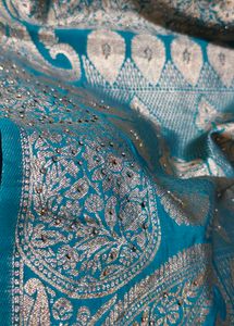 beautiful 😍 saree with daimond work 🌟