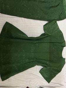 Green Skirt &amp; Top Set