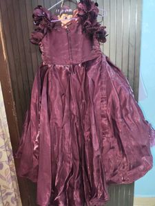 Girls Heavy Partywear Gown for 8-9 year girl