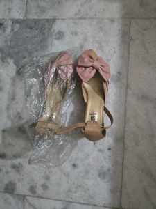 Cute Pink Bow Sandals