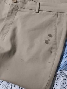 Blackberrys Men's Beige Low rise Trouser