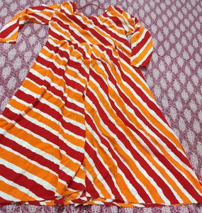 Striped Kurta Set with Dupatta and Pants