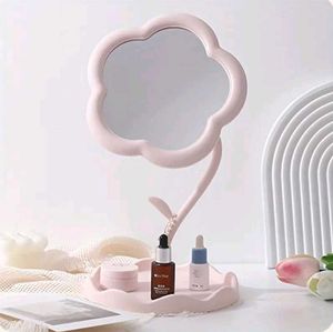 Cute Pink Flower Shaped Mirror