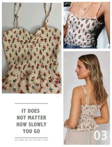 Chic Floral Smocked Camisole Top