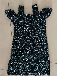 Sparkly Sequin Cold Shoulder Dress 4-6 year