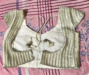 Embellished Striped Blouse