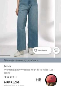 Women Light Washed High Rise Jeans