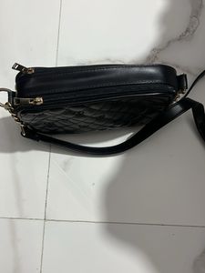 Chic Quilted Black Crossbody Bag