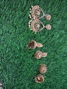 Beautiful Oxidized Jhumka Earrings