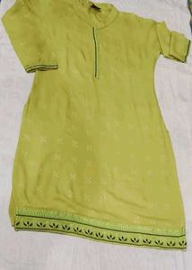 Women Stylish Lime Green Kurta