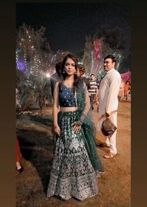 Elegant Teal Lehenga Choli