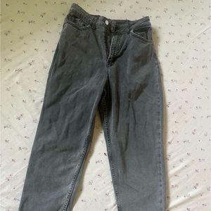 Grey Wash Mom Jeans