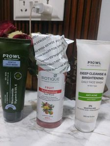 Prowl &amp; Biotique Face Wash Bundle