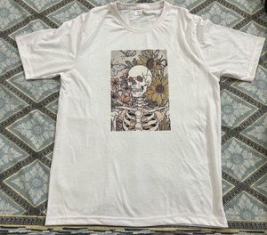 Graphic Skull Print Oversized T-Shirt