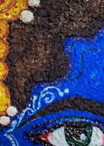 Vibrant Blue Krishna ( Tissue) Art 🖼️