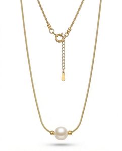 Pearl 18K Gold Plated Anti Tarnish Necklace