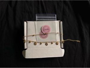 Anti tarnish Gold Charm Bracelet
