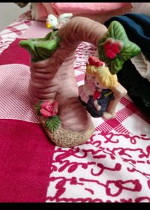 Vintage Romantic Couple on Swing Figurine