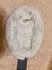 Cozy Faux Fur Round Crossbody Bag