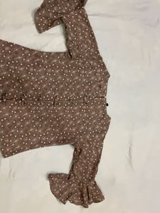 Cute Floral Print Top