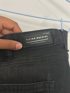 Classic Black Denim Jeans Flying Machine