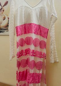 Beautiful Pink Embroidered Kurta