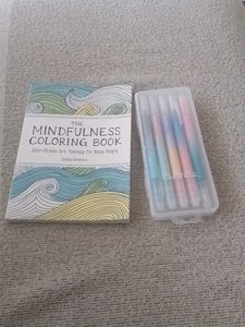 Mindfulness Coloring Book &amp; Pens
