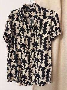 Men's Abstract Print Short Sleeve Shirt