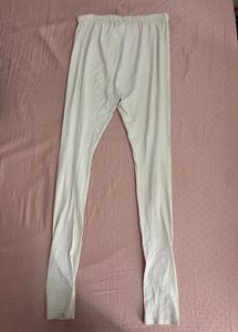 White Cotton Leggings