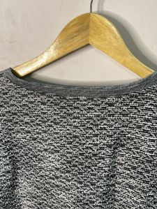 Tania Kay Chic Textured Tunic with Sheer Hem