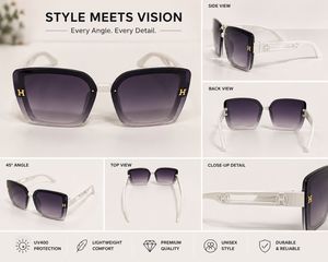 Stylish Square Frame Sunglasses