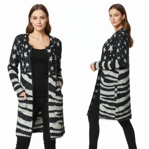 Cozy Star &amp; Stripe Cardigan