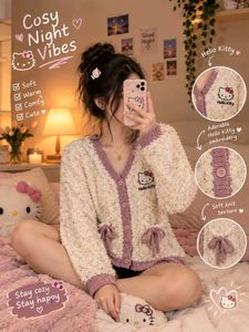 Hello Kitty Fuzzy Knit Cardigan
