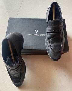 Classic Black Leather Loafers