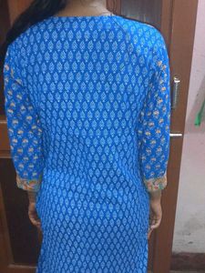 Embroidered Blue Tunic