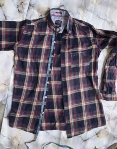 Men's Plaid Button-Up Shirt