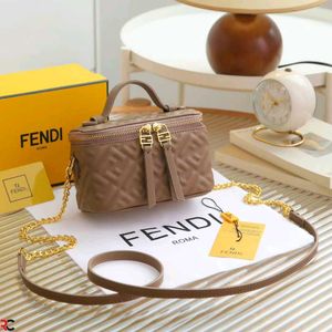 FENDI**FF MONOGRAM QUILTED VANITY NAPPA BAG*