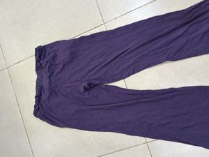 Y2K Purple Wide Leg Lounge Pants