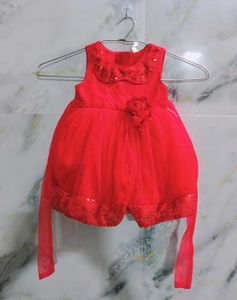 🌹Red Birthday Party Dress for Baby