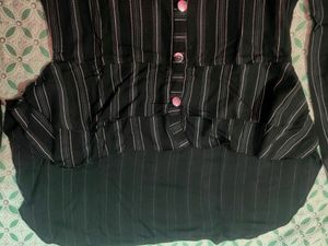 Wonderful...Striped Hi-Lo Dress