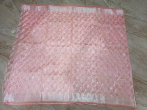 Peach Saree with Stiched Blouse