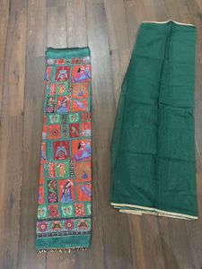 Elegant dress material  organza Dupatta