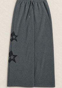 Savana Wide-Leg Sweatpants with Star Detail
