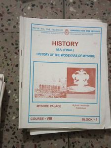 Note Books For M. A. History Both Previous n Final