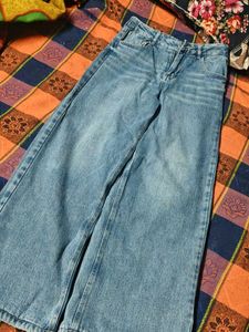 Zara trendy wide leg jeans