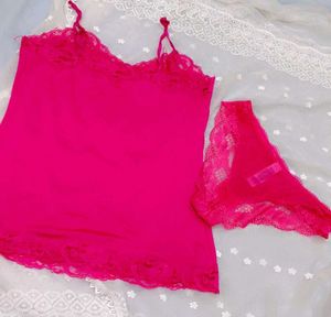Lace Trim Camisole with brief 👍