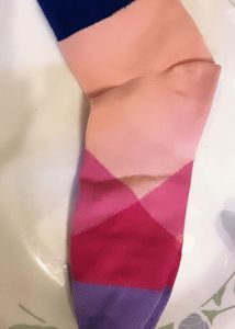 Colorful Argyle Patterned  Finger Socks