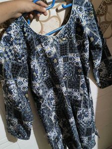 Blue Patchwork Kurta plazzo