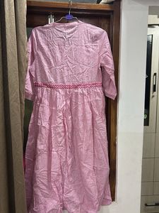 Pretty Pink Printed Kurta/Tunic dress