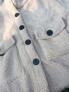 Cozy Button-Down Sherpa Jacket